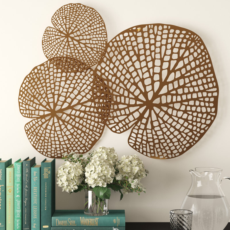 Birch Lane™ Metal Lotus Leaf Wall Décor & Reviews Wayfair